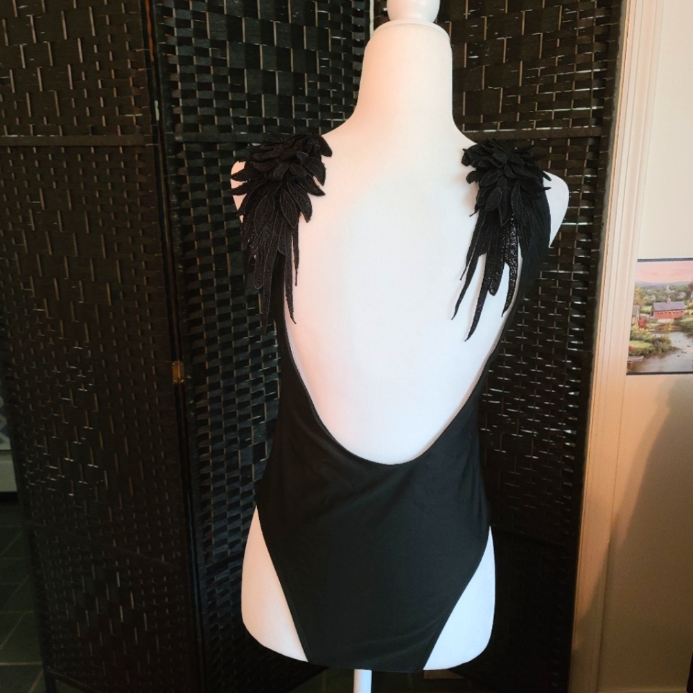 Black Angel Wing Swimsuit